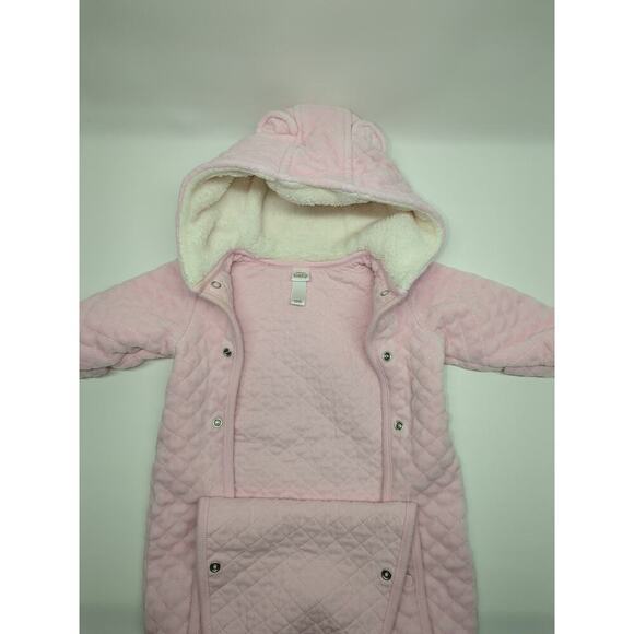 Nordstrom Baby Quilted Cotton Bunting Pink Size 6 Months - Picture 9 of 13